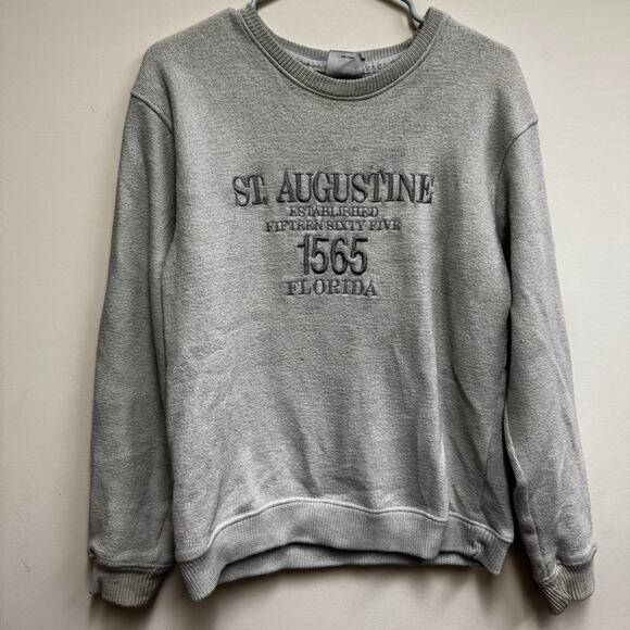 Grey st augustine sweatshirt sweatshirt size small - Picture 1 of 3